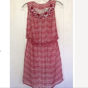VINEYARD VINES  WHALE WAVE  SILK BEADED NECKLINE DRESS SIZE XS NWT